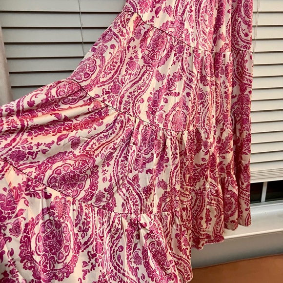 Pinch Pink and White Paisley Maxi Dress - Picture 6 of 8